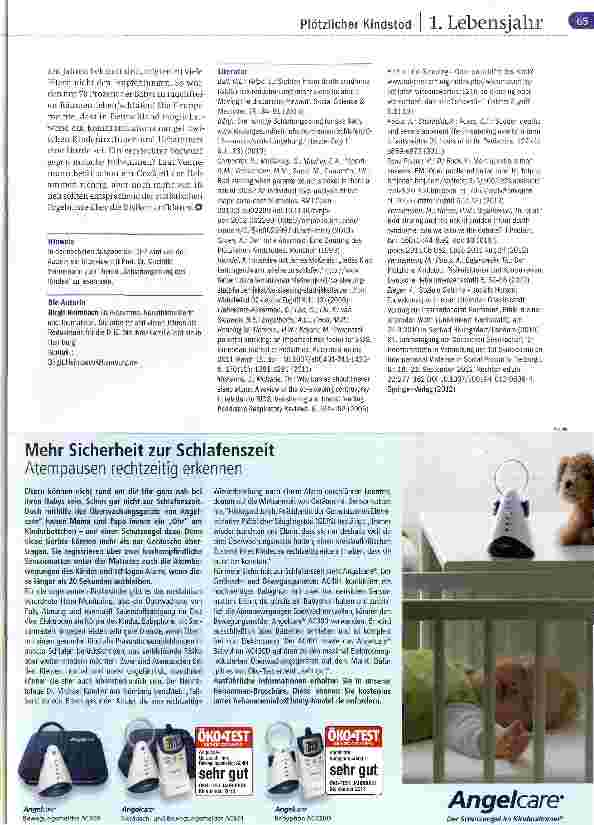 Vorschauseite 6: Plötzlicher Kindstod Das Bett oder das Zimmer teilen?