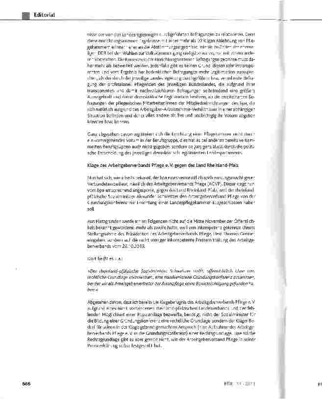 Vorschauseite 2: Pflegekammergegner schlagen wild und begründungsarm um sich