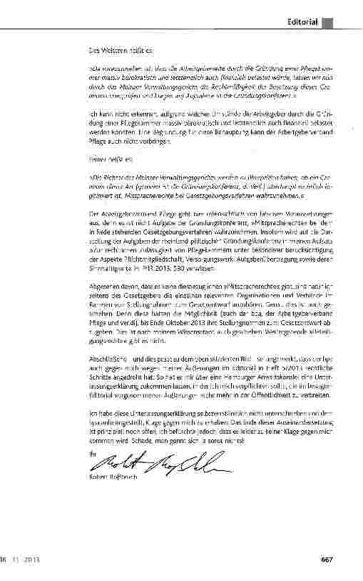 Vorschauseite 3: Pflegekammergegner schlagen wild und begründungsarm um sich