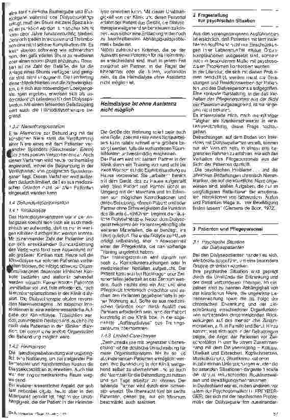 Vorschauseite 2: Das Verhalten des Pflegepersonals einer Dialysestation aus der Sicht von Patienten