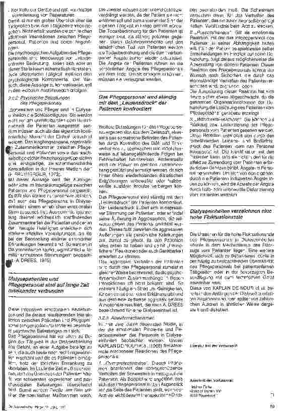 Vorschauseite 4: Das Verhalten des Pflegepersonals einer Dialysestation aus der Sicht von Patienten