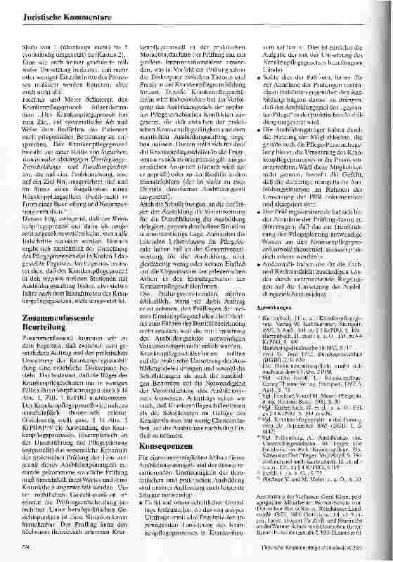Vorschauseite 5: Der Krankenpflegeprozeß in der Ausbildung Gesetzlicher Anspruch und Realität