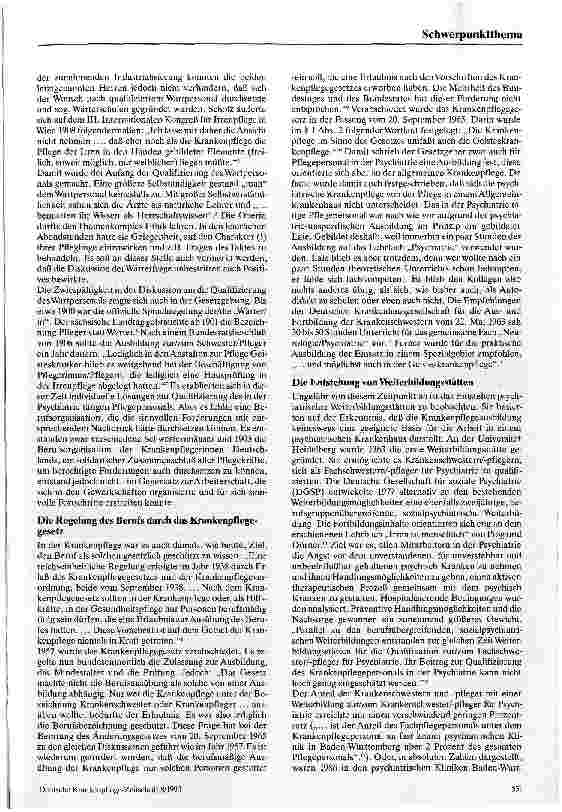 Vorschauseite 2: Die Qualifikation des Pflegepersonals in der Psychiatrie im Spannungsfeld historischer Widersprüche