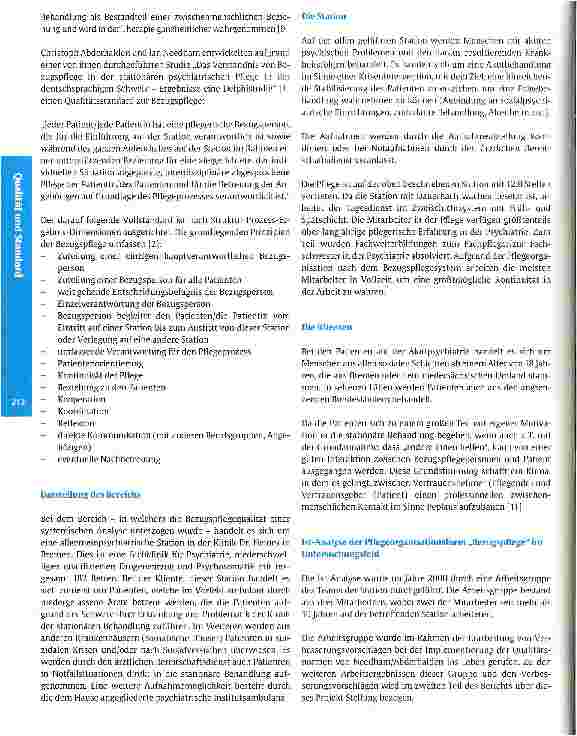 Vorschauseite 3: Dezentral organisierte Qualitätssicherung am Beispiel der Organisationsform Bezugspflege