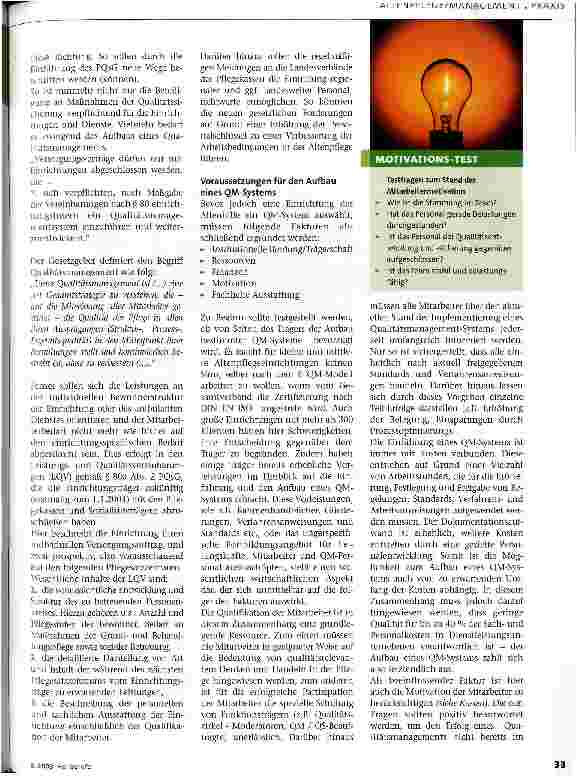 Vorschauseite 2: Qualitätsmanagement in der Altenpflege 1. Teil