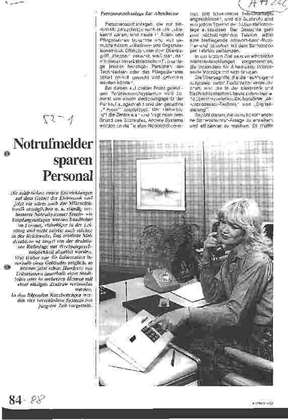 Vorschauseite 1: Notrufmelder sparen Personal