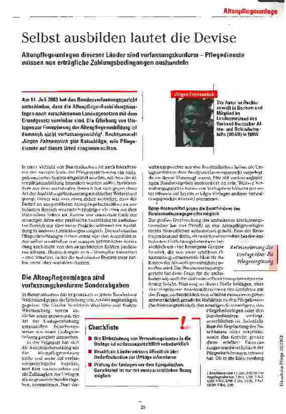 Vorschauseite 1: Selbst ausbilden lautet die Devise