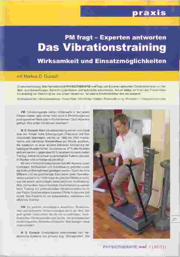 Vorschauseite 1: Das Vibrationstraining