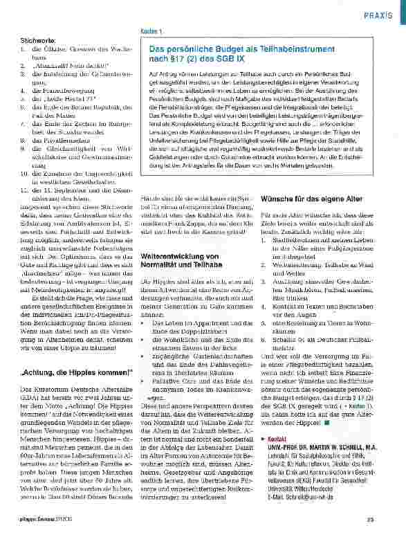 Vorschauseite 2: Wenn ich einmal alt bin