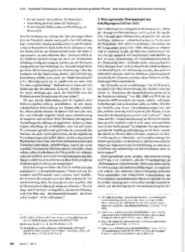 Vorschauseite 5: Psychische Erkrankungen am Arbeitsplatz und demografischer Wandel - neue Handlungsfelder der Personalvertretung
