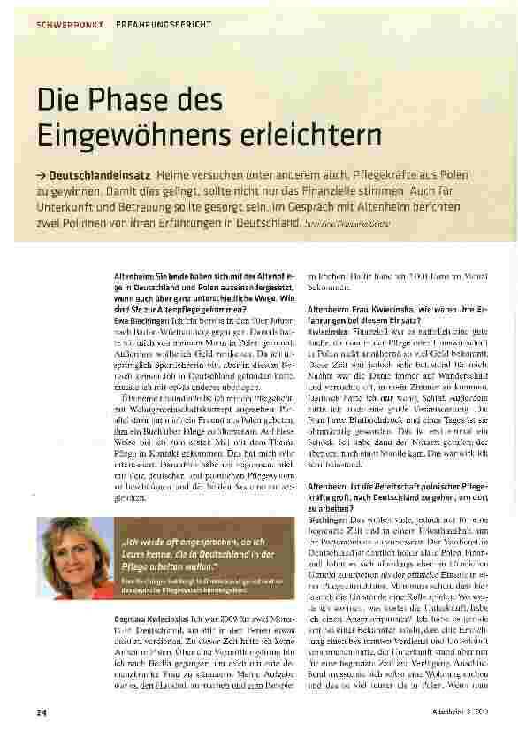 Vorschauseite 1: Die Phase des Eingewöhnens erleichtern