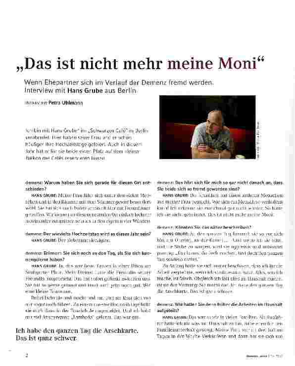 Vorschauseite 1: Das ist nicht mehr meine Moni