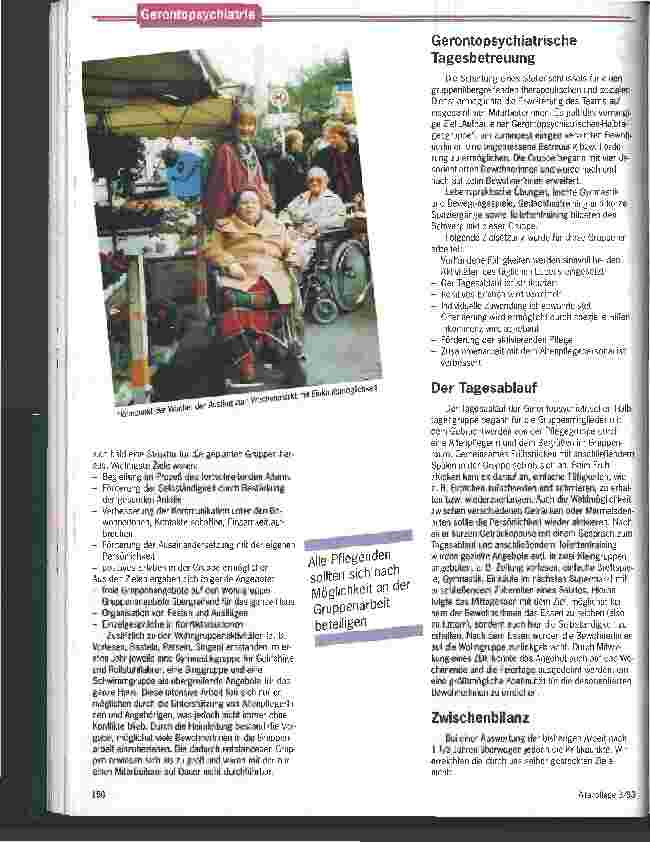Vorschauseite 2: Das Heimleben menschlicher gestalten Plädoyer für eine zielgerechte Kleingruppenarbeit im Altenheim