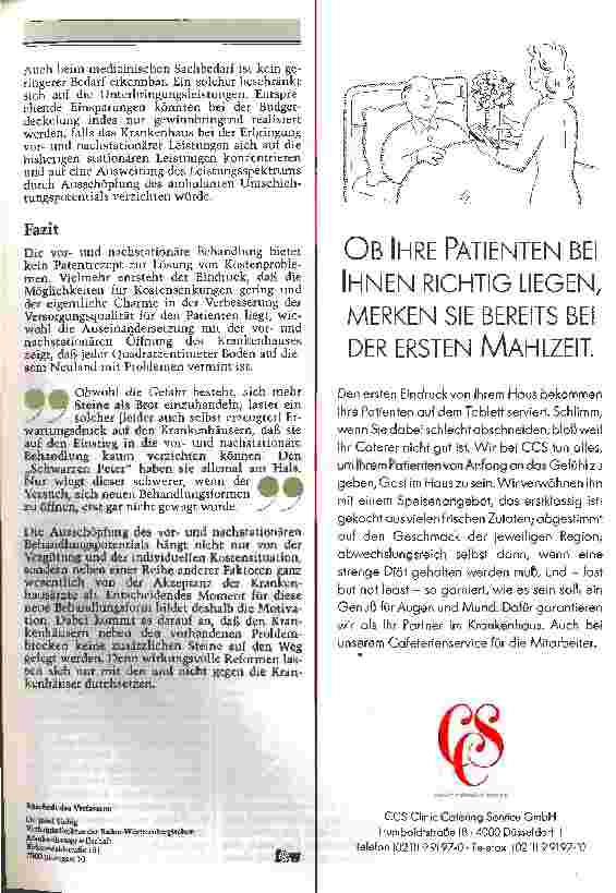 Vorschauseite 4: Perspektiven der vorund nachstationären Krankenhausbehandlung