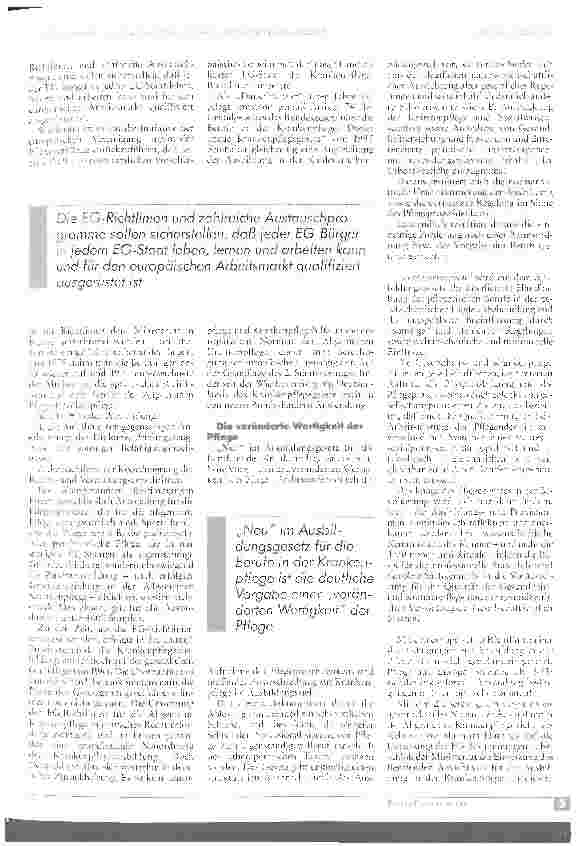 Vorschauseite 2: Die Gesundheitsund Krankenpflege in der Europäischen Gemeinschaft