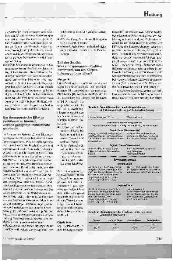 Vorschauseite 2: Winkelmethode zur Beurteilung der Haltung im Stehen