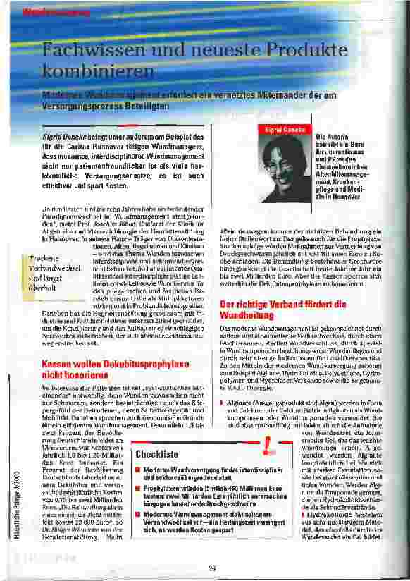 Vorschauseite 1: Fachwissen und neueste Produkte kombinieren