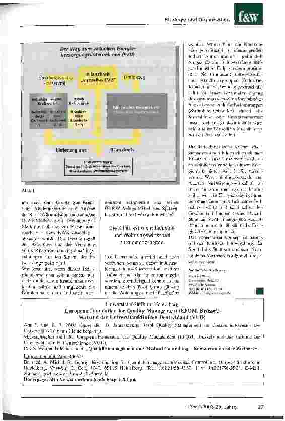 Vorschauseite 4: Krankenhäuser vernachlässigen das Energiemanagement Wie Kliniken den Einkauf optimieren und mit dem Verkauf von Wärme oder Strom Geld verdienen