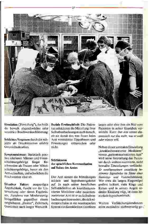 Vorschauseite 2: Wie Arzt und Patient aneinander vorbeireden Dieselbe Sprache ist nicht die gleiche