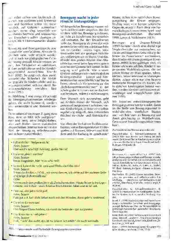 Vorschauseite 4: Bewegungsarmut fängt früh an