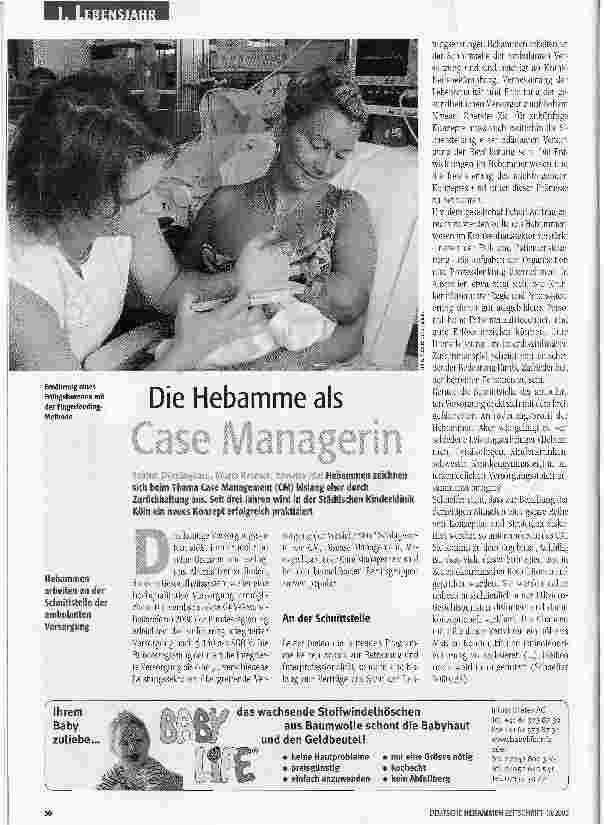 Vorschauseite 1: Die Hebamme als Case Managerin