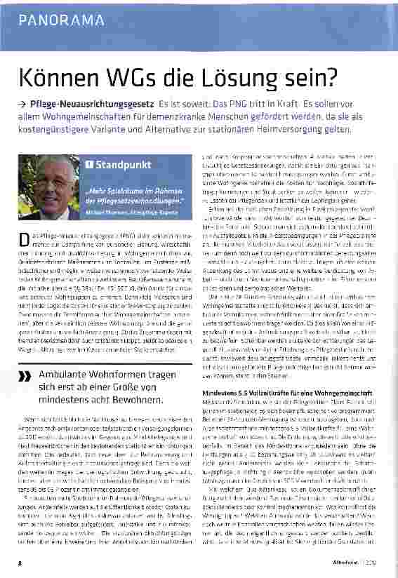 Vorschauseite 1: Können WCs die Lösung sein?