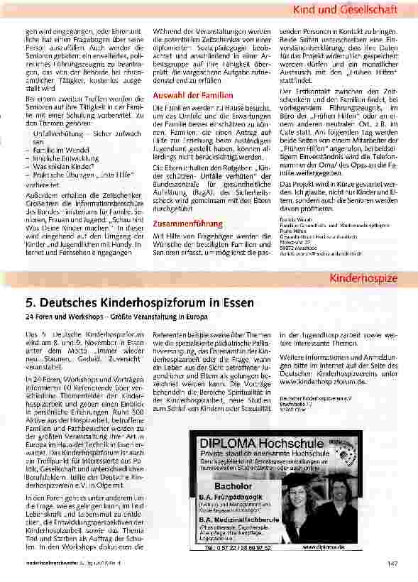 Vorschauseite 2: Projekt „Zeitschenker-Omas/-Opas