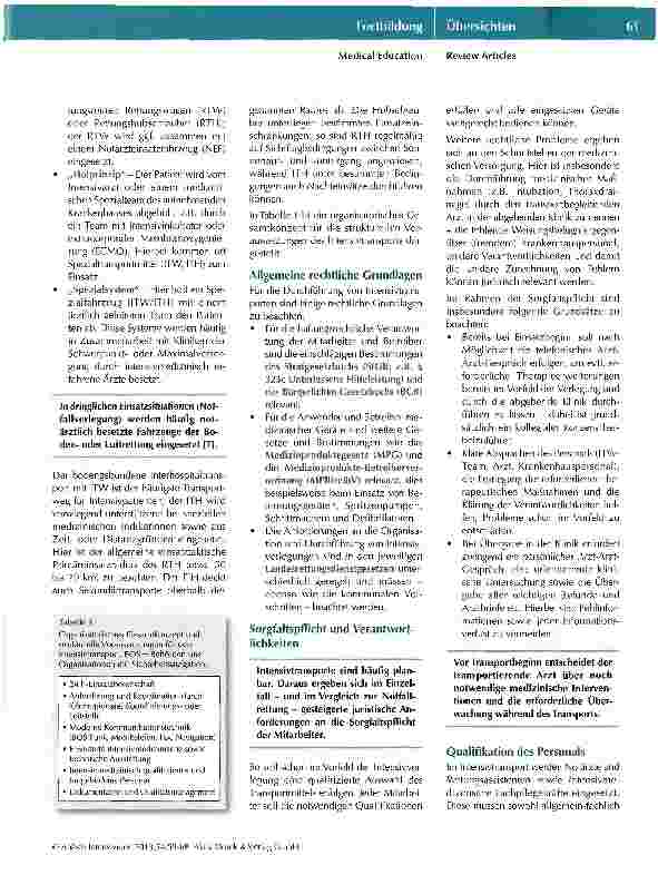 Vorschauseite 3: Intensivtransport
