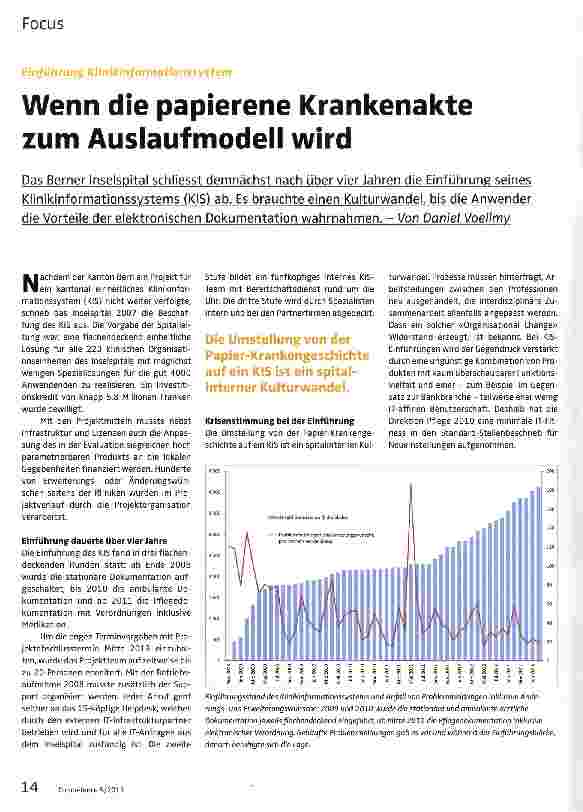 Vorschauseite 1: Wenn die papierene Krankenakte zum Auslauf modell wird
