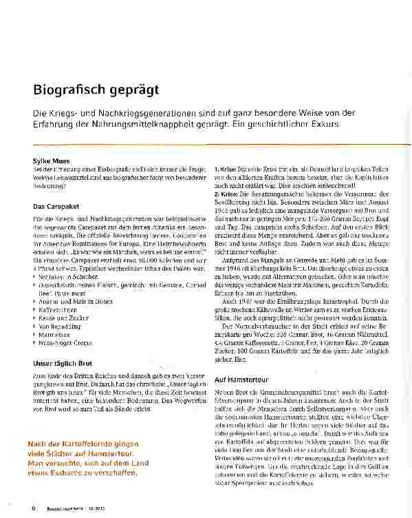 Vorschauseite 1: Biografisch geprägt