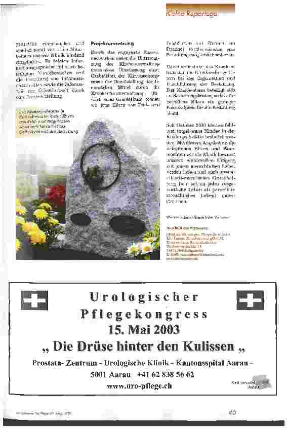 Vorschauseite 2: Ein Ort, wo man seine Trauer hintragen kann