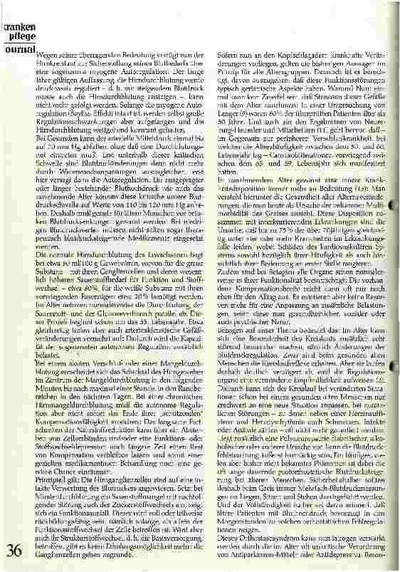 Vorschauseite 2: Zerebrale Störungen im Alter aus internistischer Sicht.