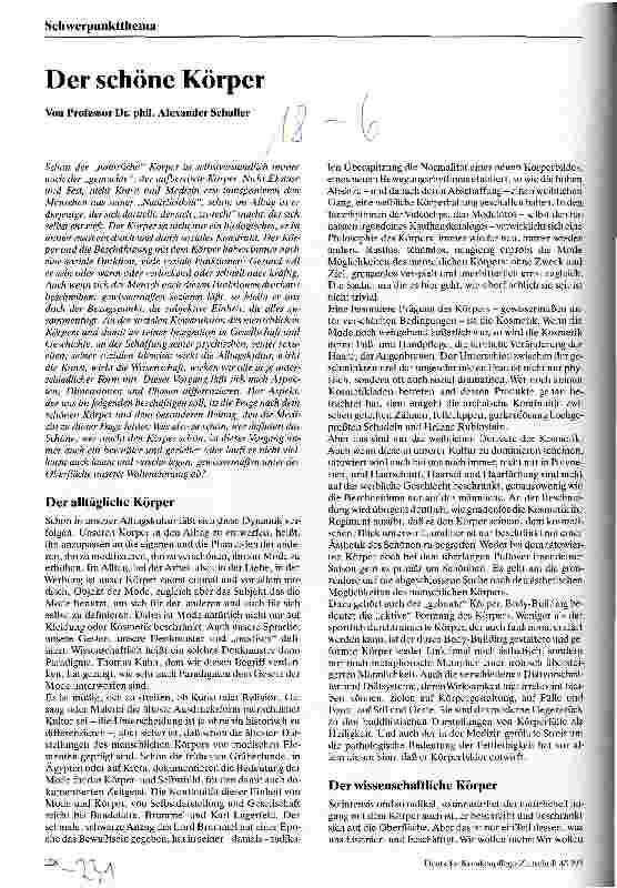 Vorschauseite 1: Der schöne Körper