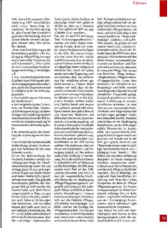 Vorschauseite 6: Chronik der Schwesternhochschule der Diakonie/Berlin Teil 6