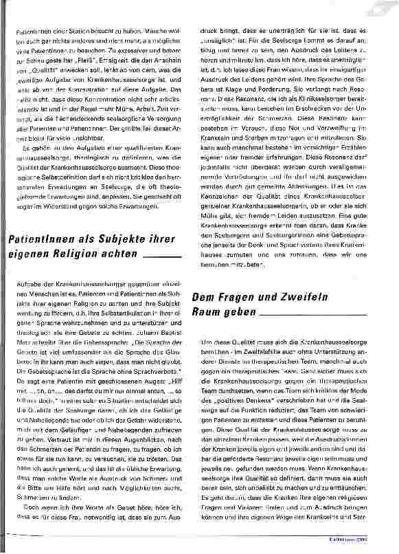 Vorschauseite 3: Qualifizierte Krankenhausseelsorge Theologische Orientierungen der Krankenhausseelsorge