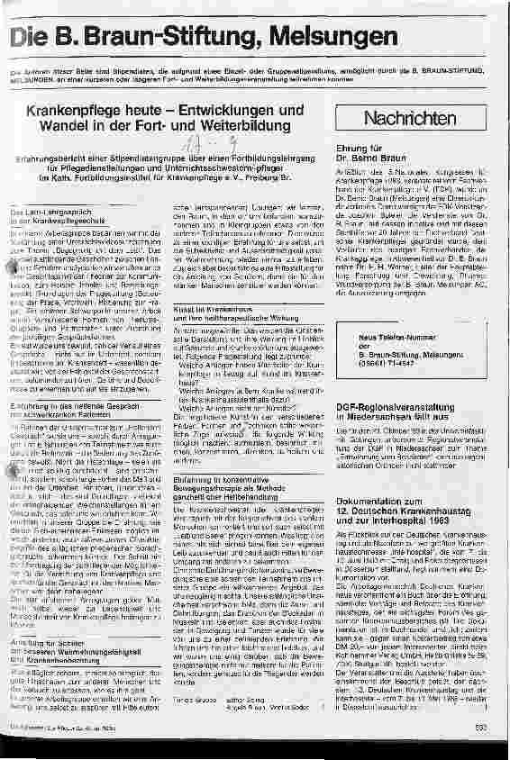 Vorschauseite 1: Krankenpflege heute - Entwicklungen und Wandel in der Fortund Weiterbildung