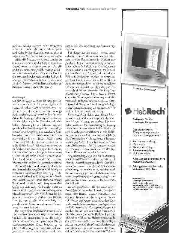 Vorschauseite 2: In den ärmsten Ländern der Welt Hebammen sind gefragt