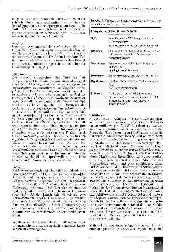 Vorschauseite 5: Anästhesie und Epilepsie - eine Übersicht (CME 12/03)