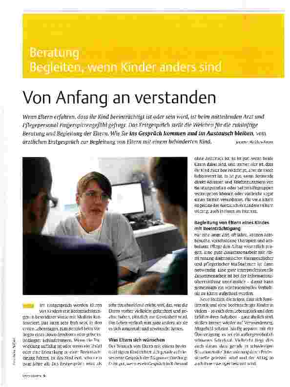 Vorschauseite 1: Von Anfang an verstanden