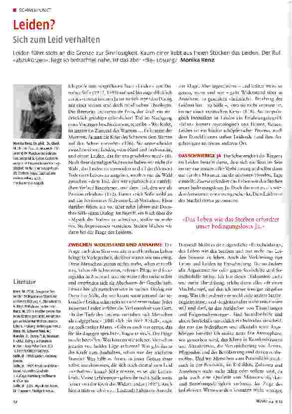 Vorschauseite 1: Leiden?