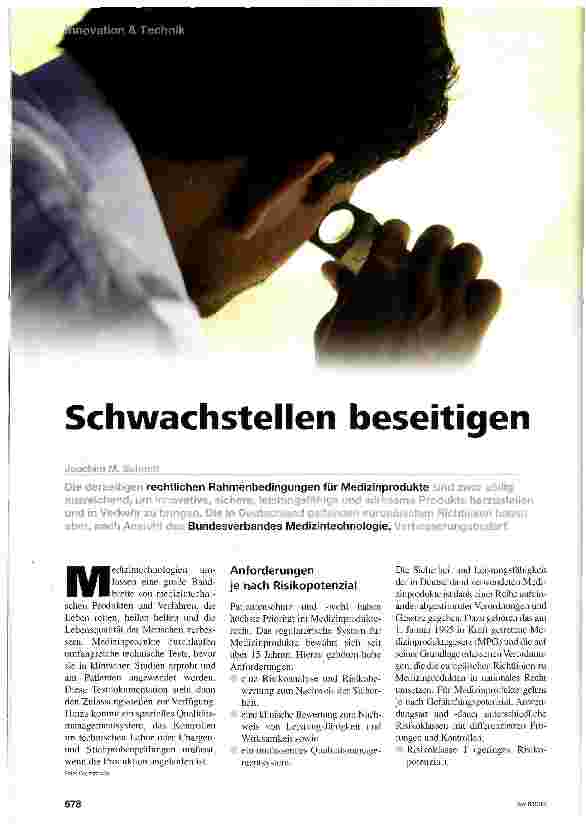 Vorschauseite 1: Schwachstellen beseitigen