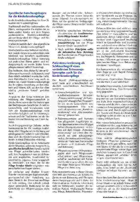 Vorschauseite 2: Information und Beratung von pflegenden Angehörigen in der Häuslichen Kinderkrankenpflege