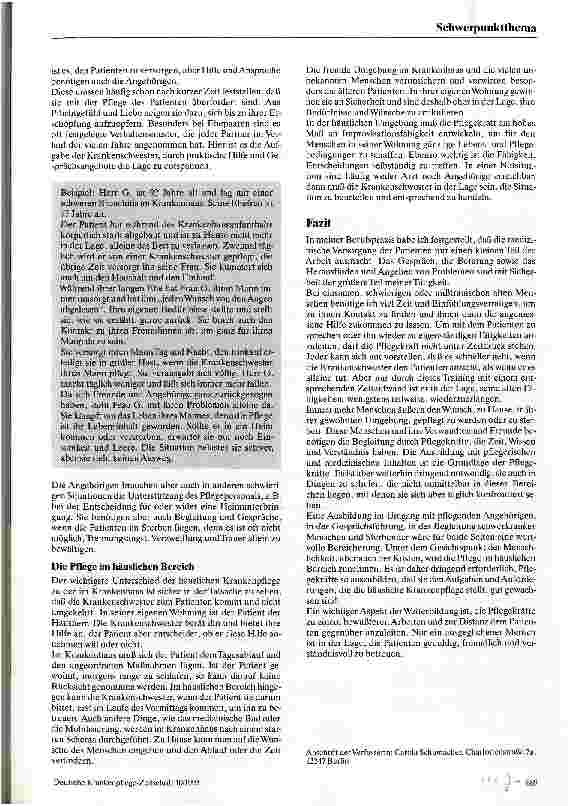 Vorschauseite 2: Ist eine Weiterbildung zur Gemeindeschwester erforderlich?