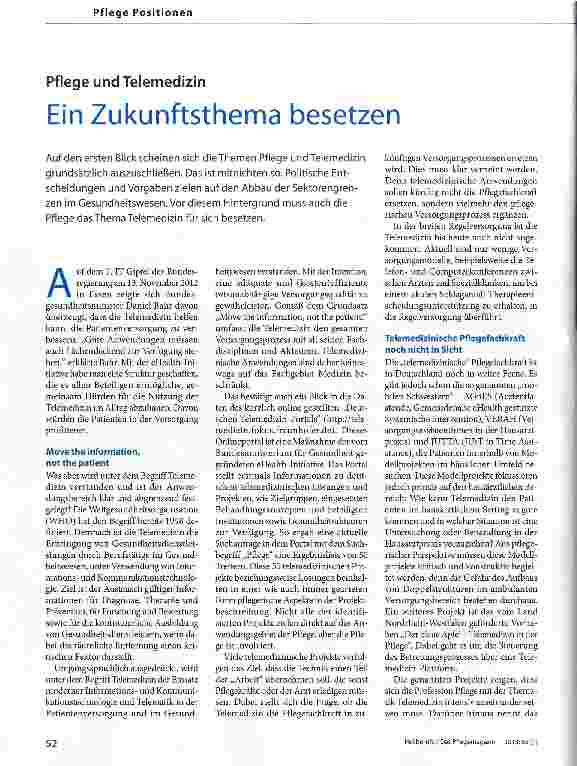 Vorschauseite 1: Ein Zukunftsthema besetzen