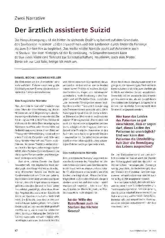 Vorschauseite 1: Der ärztlich assistierte Suizid
