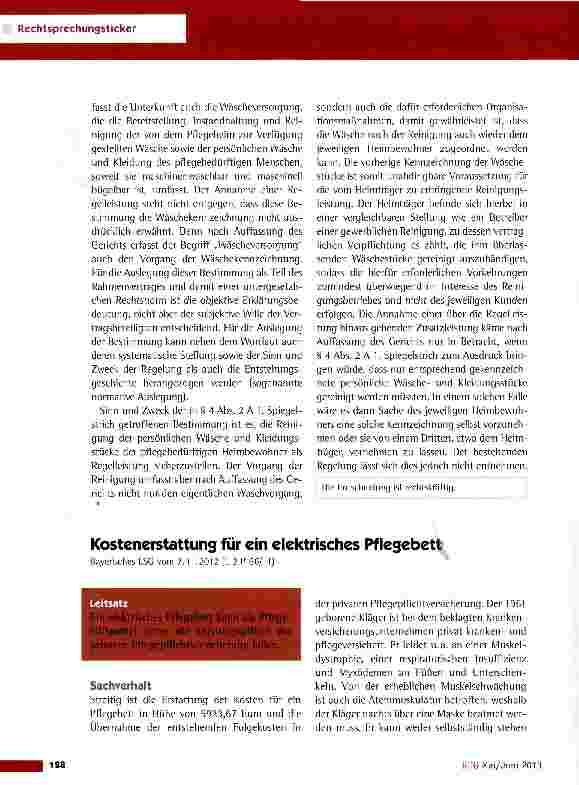 Vorschauseite 3: Kosten für die Kennzeichnung persönlicher Wäsche von Heimbewohnern VG Frankfurt vom 12.2.2013 (2 K 1336/ll.F)
