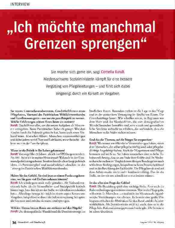 Vorschauseite 1: Ich möchte manchmal Grenzen sprengen
