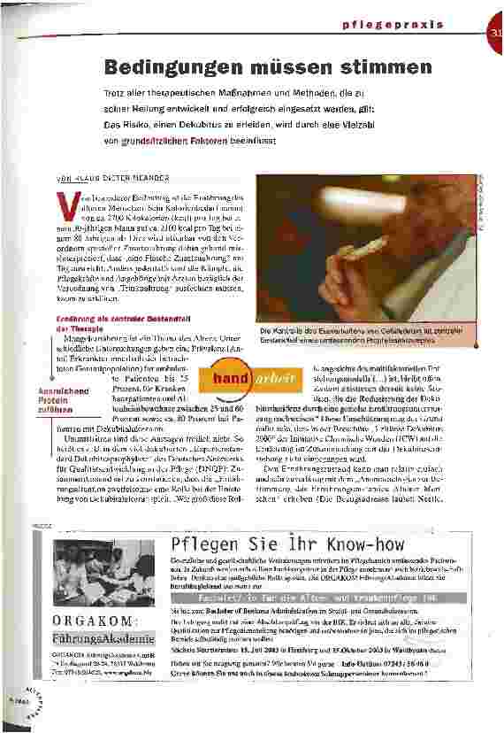 Vorschauseite 1: Bedingungen müssen stimmen