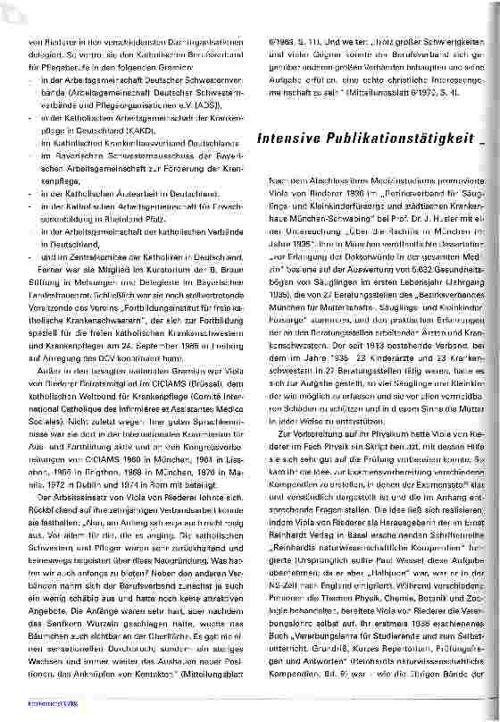 Vorschauseite 6: Viola Riederer Freiin von Paar Schönau Die erste Vorsitzende des Katholischen Berufsverbandes für Pflegeberufe