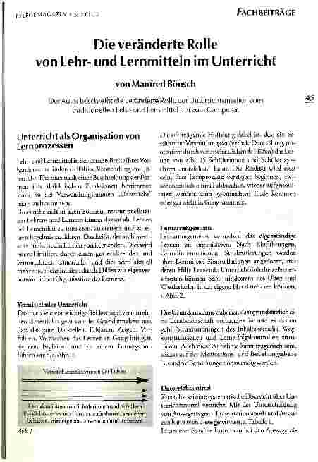 Vorschauseite 1: Die veränderte Rolle von Lehrund Lernmitteln im Unterricht